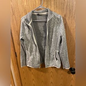 Eddie Bauer Gray Heather Sweater Fleece Women’s Large